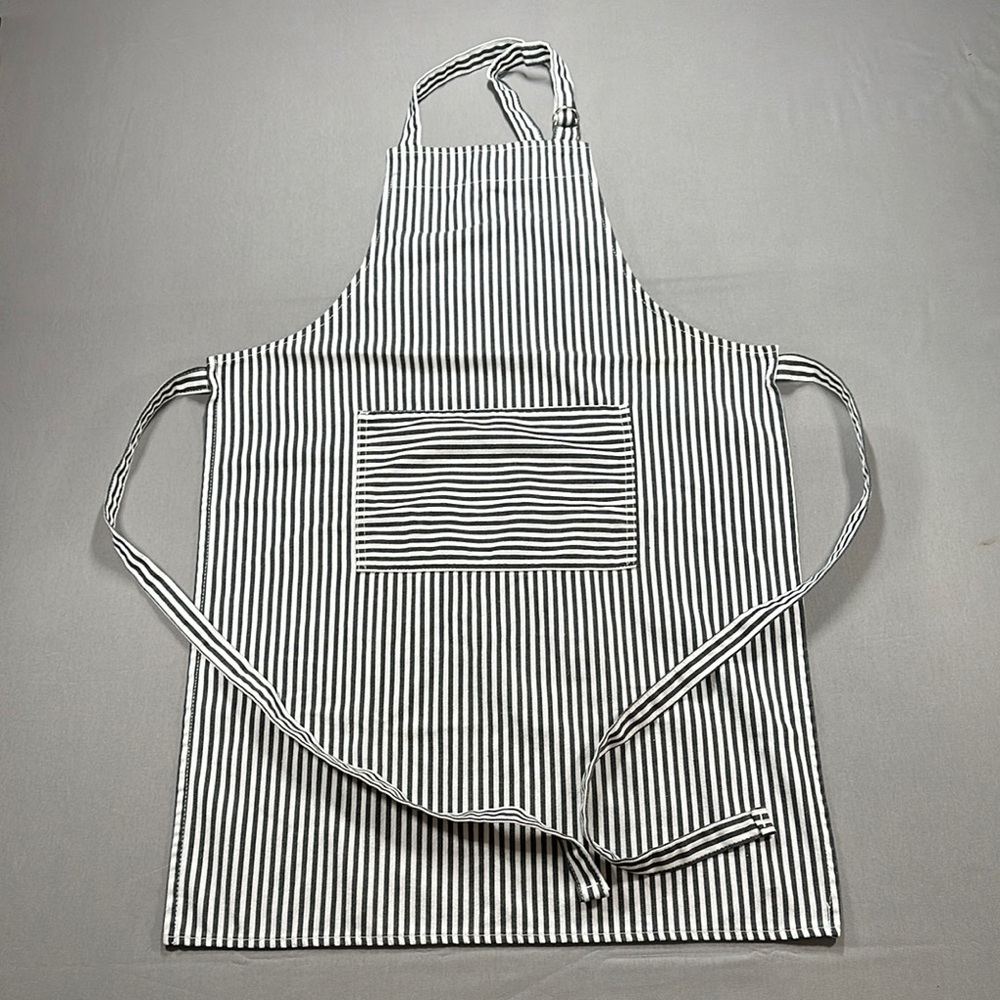 Now Designs Black and White Striped Apron